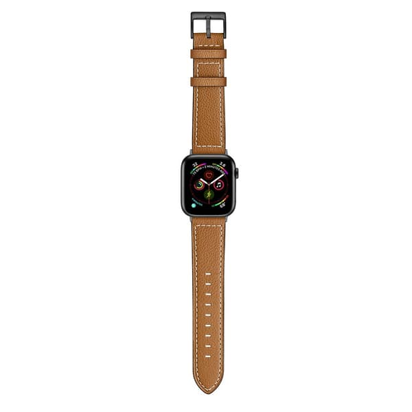 Klassiskt Läderarmband Apple Watch Ultra 3 49mm Cognac