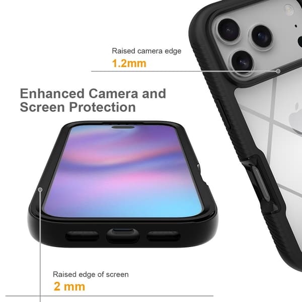 All-Round Protection Case iPhone 17 Pro Svart
