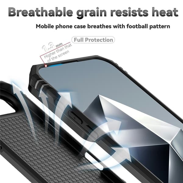 Hybridskal iPhone Air Ring + Kameraskydd Svart