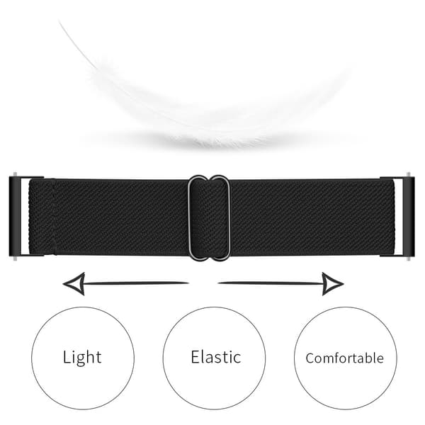 Elastiskt Nylonarmband Garmin Vivoactive 5 Svart