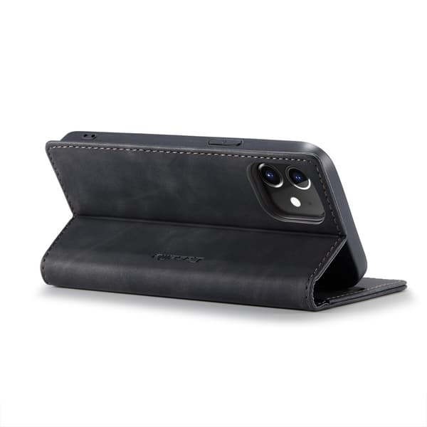 CaseMe Slim Plånboksfodral iPhone 12/12 Pro Svart