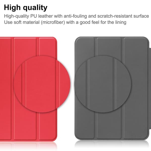 Apple iPad 11 11th Gen (2025) Fodral Tri-fold Röd