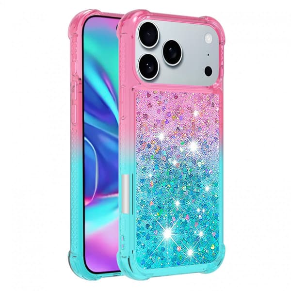 Mobilskal Glitter till iPhone 18 Pro Ljusblå
