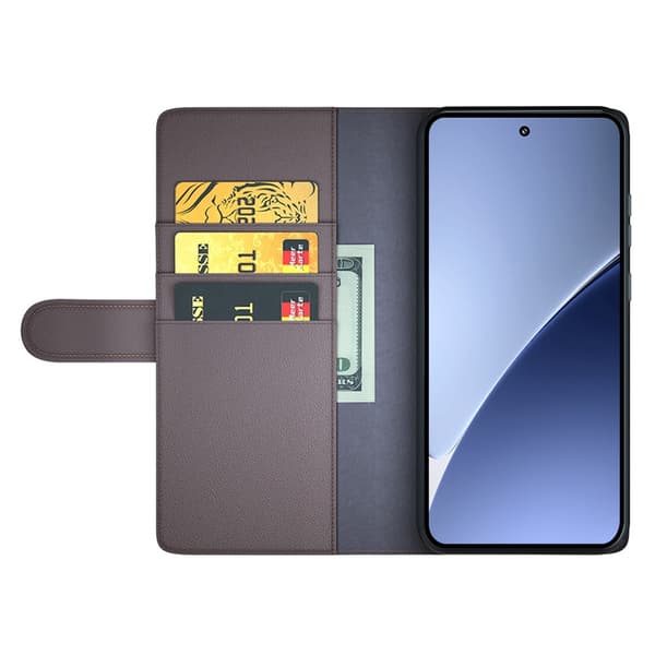 Äkta Läderfodral Xiaomi 15 Pro Brun
