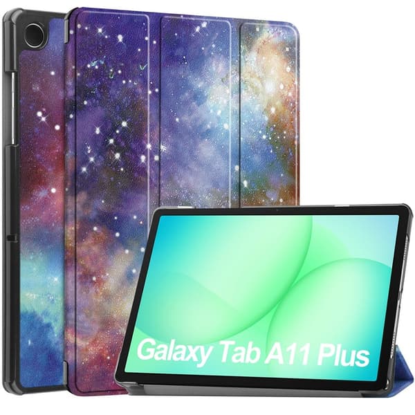 Samsung Galaxy Tab A11 Plus Fodral Tri-fold Stjärnhimmel