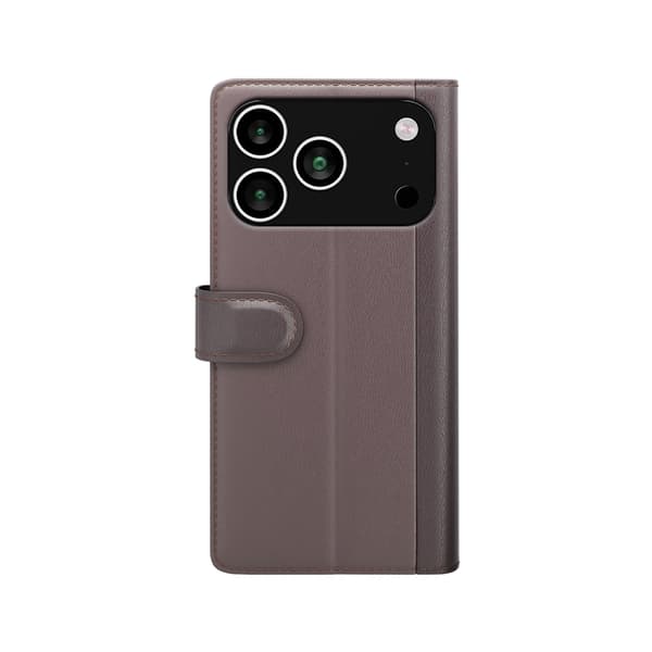 Äkta Läderfodral iPhone 17 Pro Max Brun
