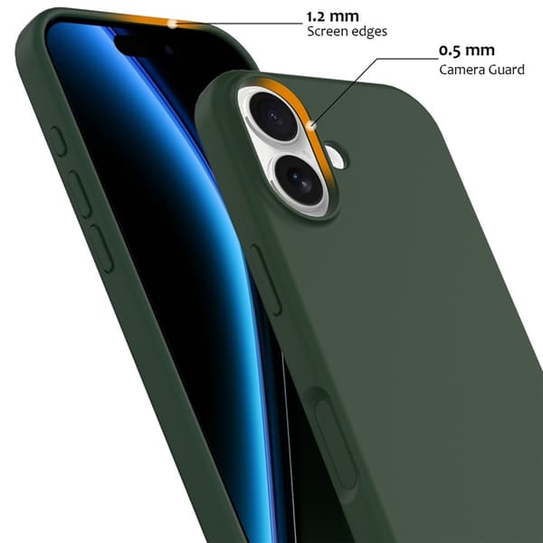 MagSafe Silikonskal iPhone 17 Mörkgrön