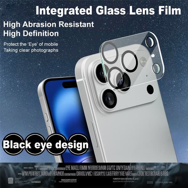 Imak Härdat Glas Linsskydd iPhone 17 Pro Genomskinlig