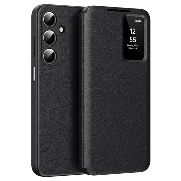 Läderfodral Smart View Samsung Galaxy A17 Svart