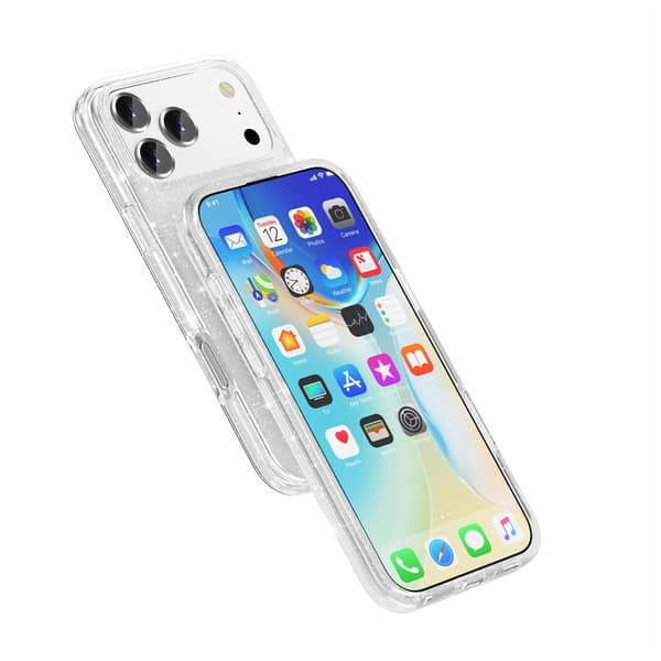 Glitter MagSafe Skal iPhone 17 Pro Max Transparent