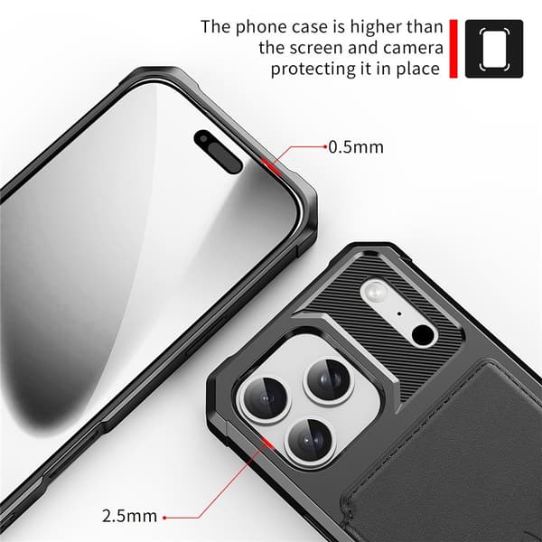 Multi-Slot Case iPhone 17 Pro Svart