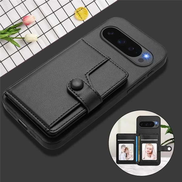 Plånboksskal RFID-skydd Google Pixel 10 Pro Svart
