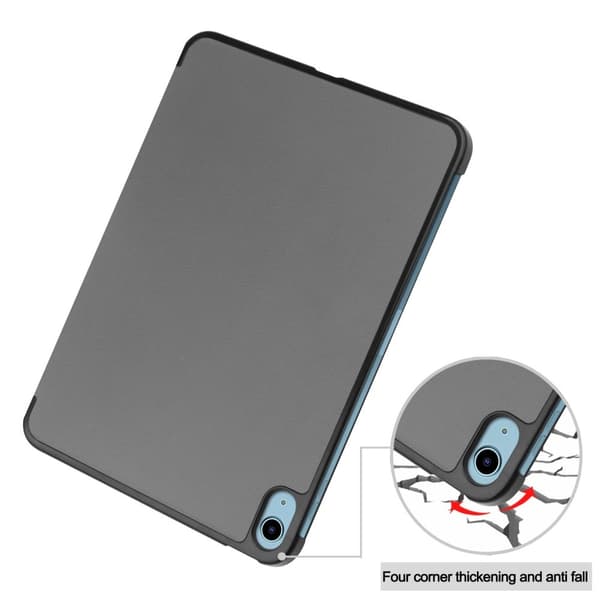 Apple iPad 11 11th Gen (2025) Fodral Tri-fold Grå