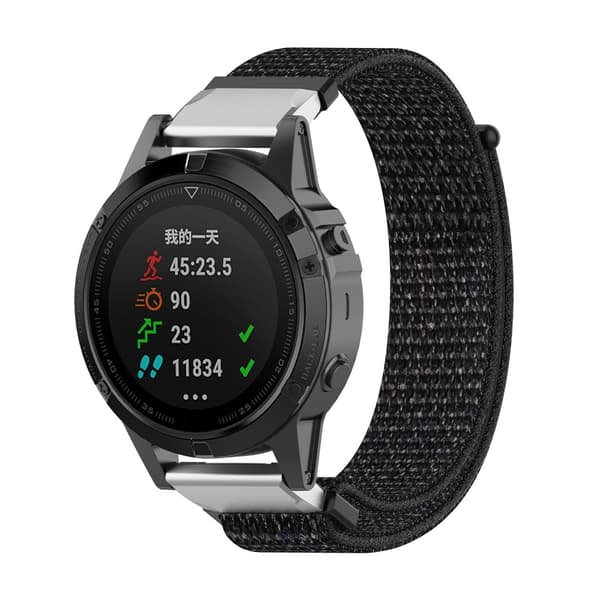 Nylonarmband Garmin Fenix 8 43mm Svart