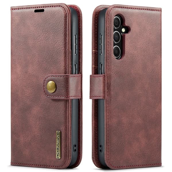 DG.MING 2-in-1 Magnet Wallet Samsung Galaxy S26 Plus Red