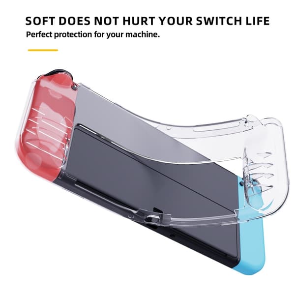 Skal Nintendo Switch OLED TPU Transparent