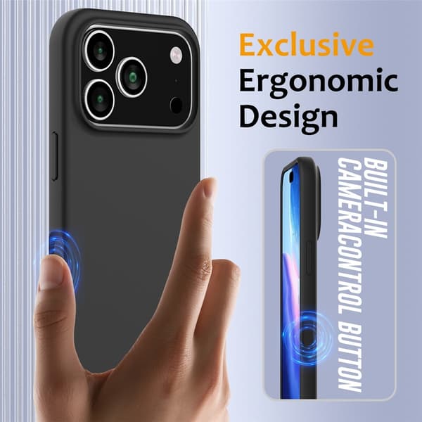 MagSafe Silikonskal iPhone 17 Pro Svart
