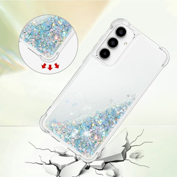 Glitter Bling TPU Case Samsung Galaxy A37 Silver