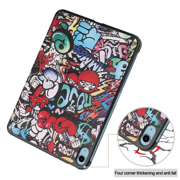 Apple iPad 11 11th Gen (2025) Fodral Tri-fold Graffiti