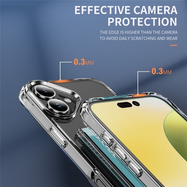 Skal Kortfack iPhone 17 Genomskinlig