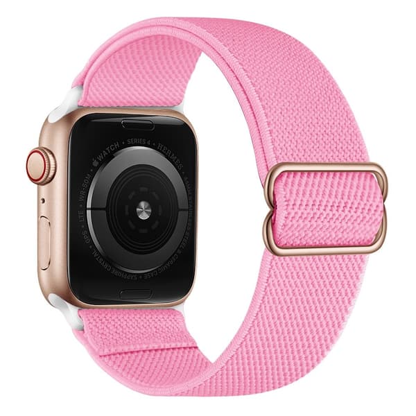 Elastiskt Nylonarmband Apple Watch Series 11 46mm Rosa