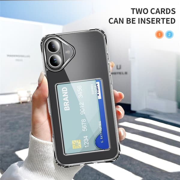 Skal Kortfack iPhone 17 Genomskinlig