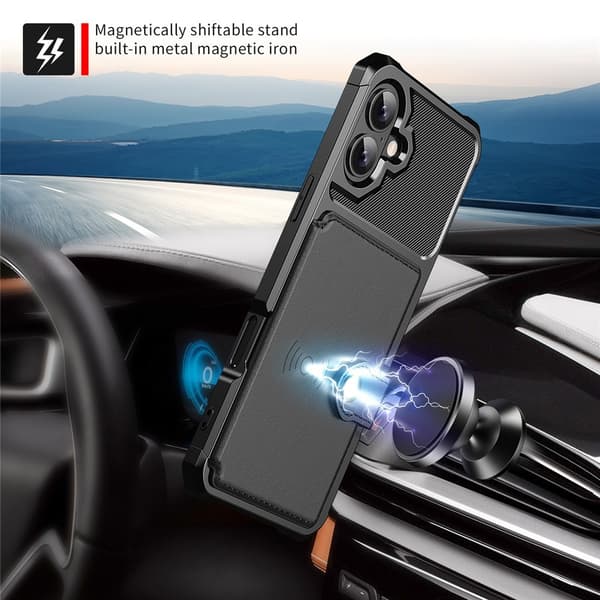 Multi-Slot Case iPhone 17 Svart