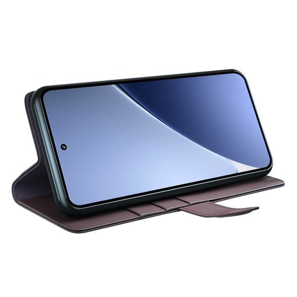 Äkta Läderfodral Xiaomi 15 Pro Brun