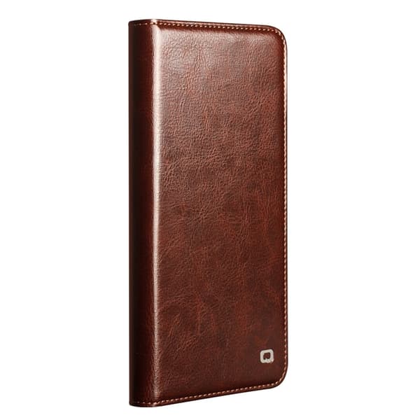 Qialino Leather Wallet Case Samsung Galaxy S26 Plus Brown