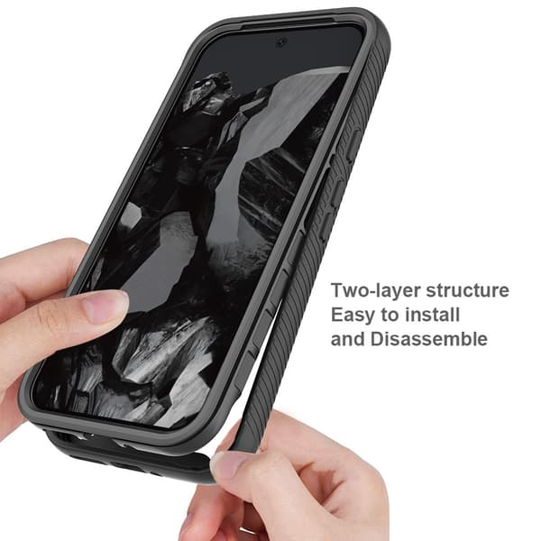 360 Full Cover Edge Case Google Pixel 10 Pro XL Svart