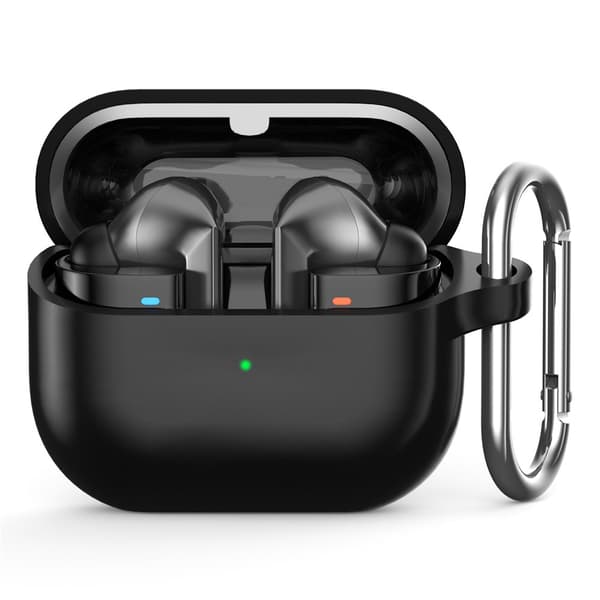 Silikonskal Med Karbinhake Samsung Galaxy Buds 3 Pro Svart