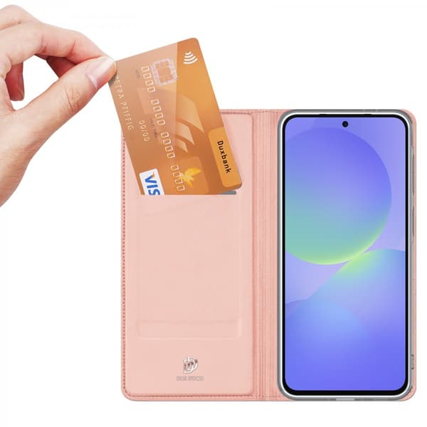 Dux Ducis Skin Pro Läderfodral Samsung Galaxy A37 Rosa
