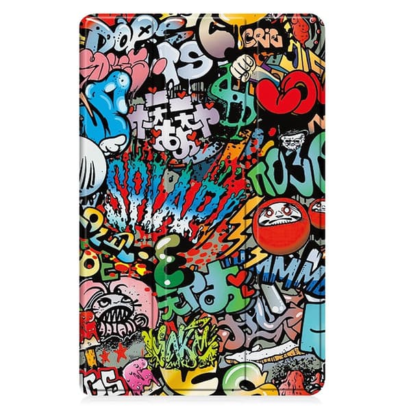 Samsung Galaxy Tab A11 Plus Fodral Tri-fold Graffiti