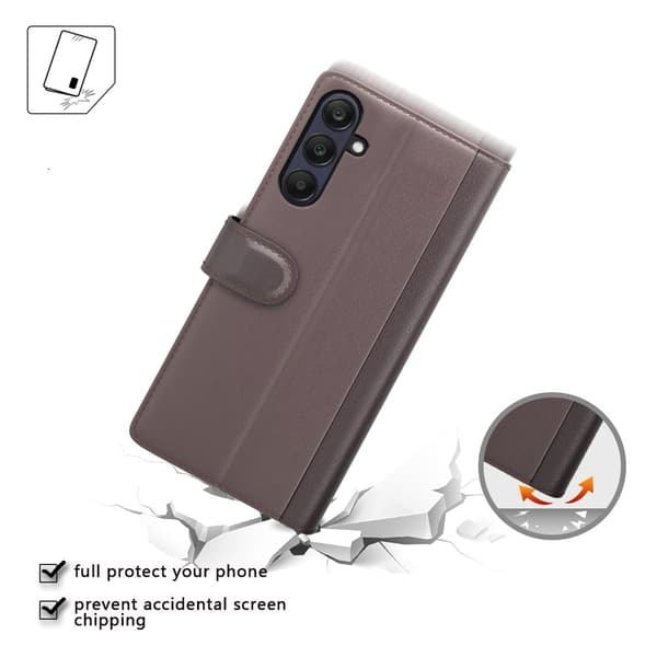 Äkta Läderfodral Samsung Galaxy A26 Brun