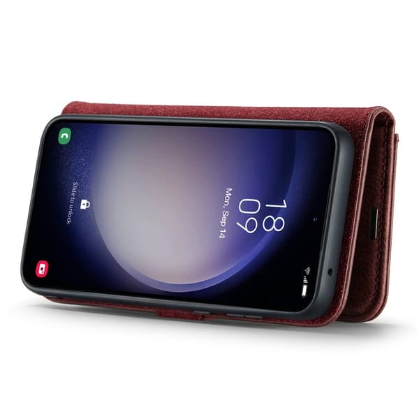DG.MING 2-in-1 Magnet Wallet Samsung Galaxy S26 Red