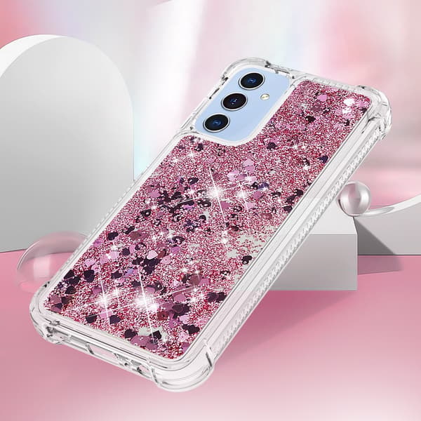 Glitter Bling TPU Case Samsung Galaxy A17 Roséguld