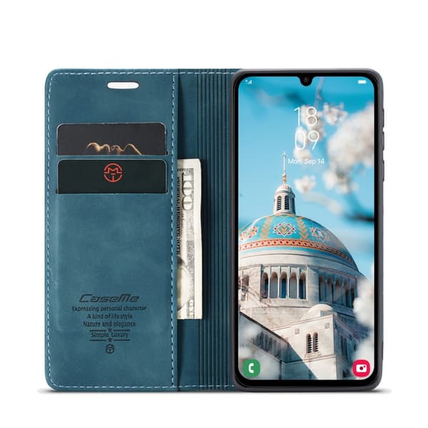 CaseMe Slim Plånboksfodral Samsung Galaxy A16 Blå