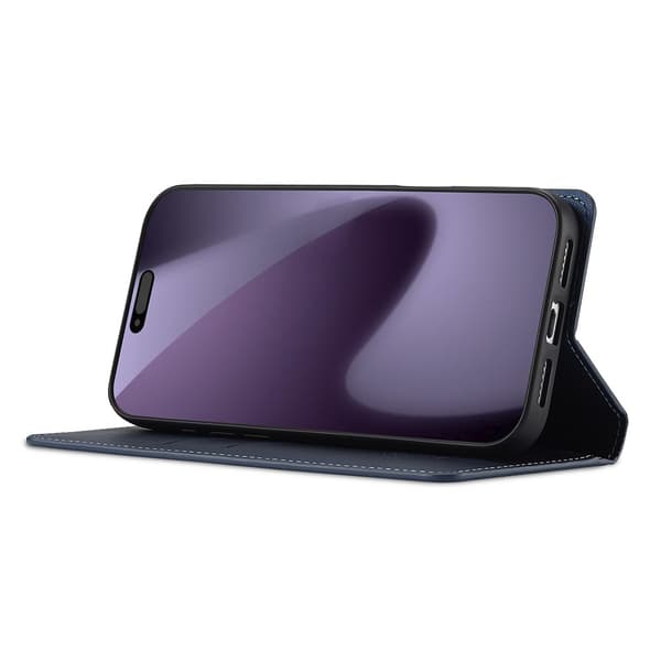 LC.IMEEKE Plånboksfodral till iPhone 18 Pro Max med kortfack och ställ Blå