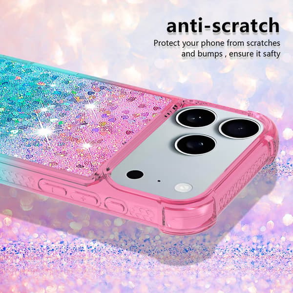 Mobilskal Glitter till iPhone 18 Pro Ljusblå