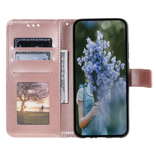 Läderfodral Mandala Samsung Galaxy A17 Roséguld