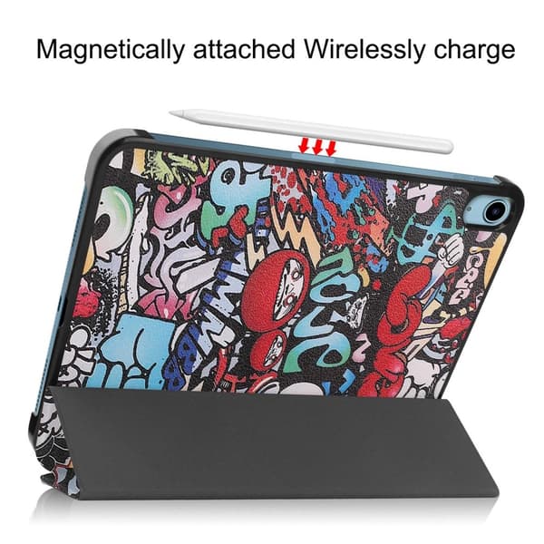 Apple iPad 11 11th Gen (2025) Fodral Tri-fold Graffiti