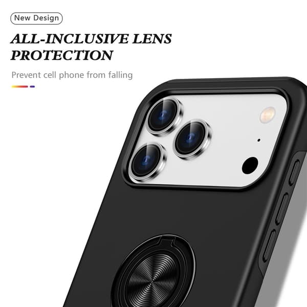 iPhone 17 Pro Max Skal Med Magnetisk Ringhållare Svart