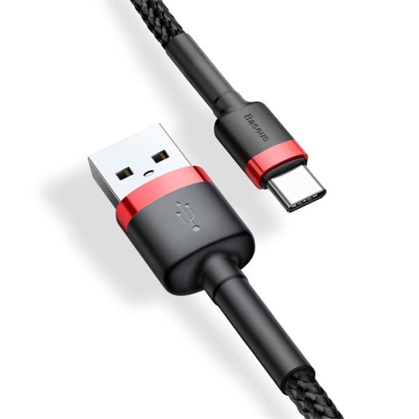Baseus Cafule USB-C Kabel 2 Meter Röd