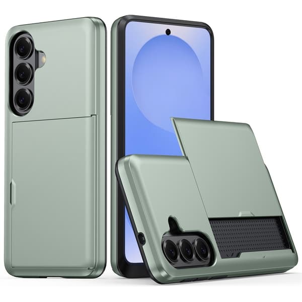 Samsung Galaxy S26 Skal Kortfack Grön