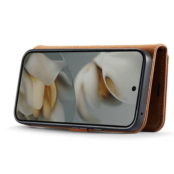 DG.MING 2-in-1 Magnet Wallet Google Pixel 10 Pro XL Cognac
