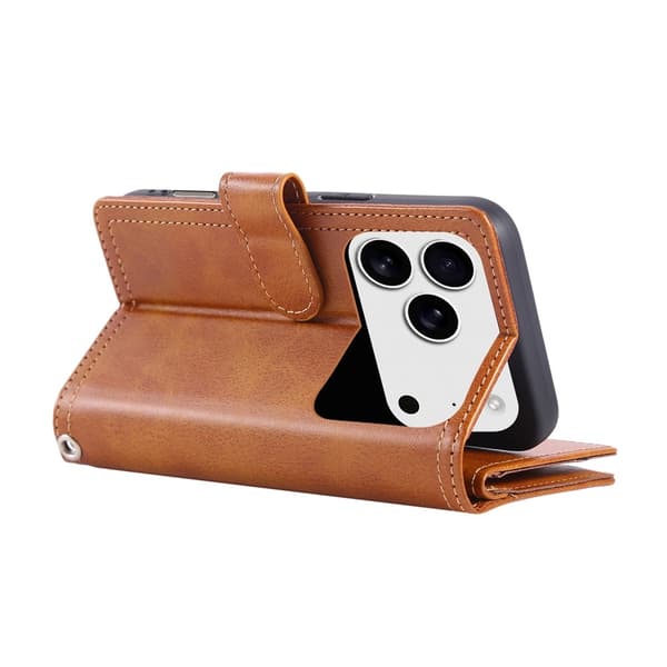 Plånboksfodral Multi-Slot iPhone 17 Pro Max Cognac