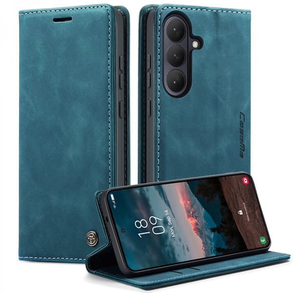 CaseMe Slim Plånboksfodral Samsung Galaxy S26 Blå