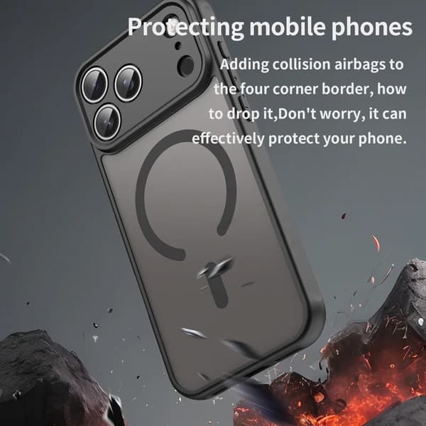 Mobilskal till iPhone 18 Pro Max inkl. skärmskydd MagSafe Grön