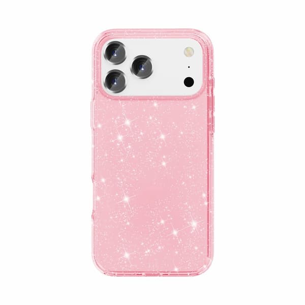 Mobilskal Glitter till iPhone 18 Pro Max Rosa