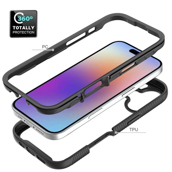 All-Round Protection Case iPhone 17 Svart